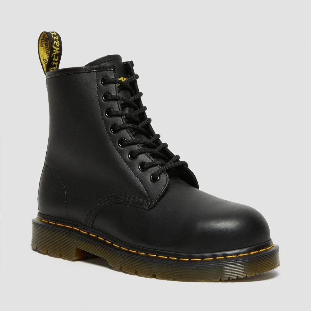 Dr Marten’s 1460 Slip Resistant Steel Toe Boots - Picture 1 of 7
